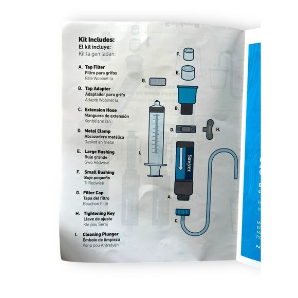 Sawyer Tap Water Filter Kit - NEW! Potable H2O Camping, Disasters, Boil Alerts - Picture 3 of 9
